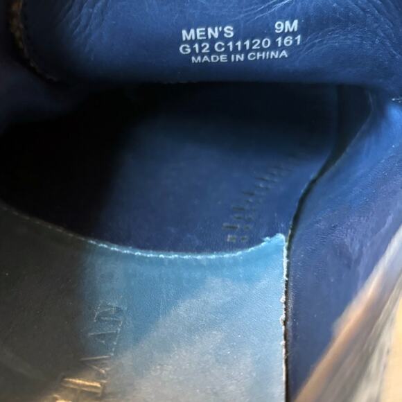 Cole Haan Men’s Wingtip Oxford Blue Leather Suede Dress Shoes US Size 9M 9 main image 7